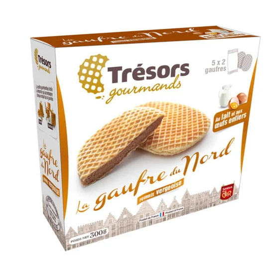 Gaufre du Nord Fourrée Arôme Vergeoise 2x5