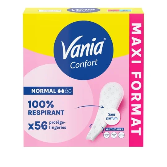 Protège-Slip Normal Respirant Multi-Formes Confort