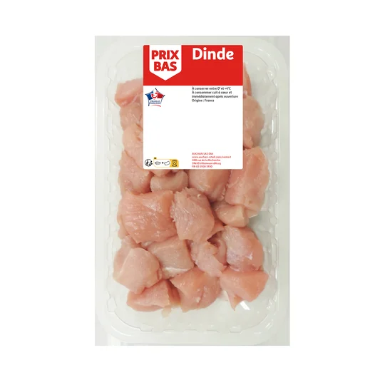 Cube de filet de dinde