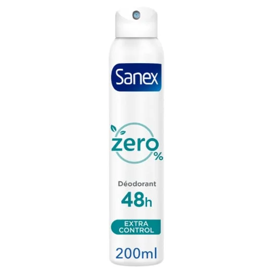 Déodorant Spray Zéro 0% Extra Control sans sels d'aluminium