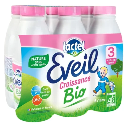 Lait bébé liquide de 10 mois à 3 ans nature Bio
