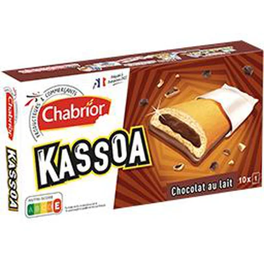 Biscuits Kassoa Pocket chocolat au lait