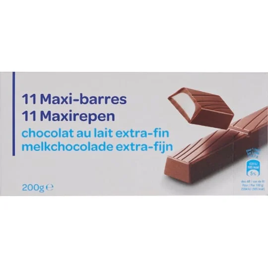 Chocolat maxi barres