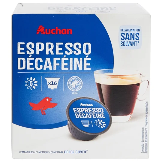 Capsules de café expresso décaféiné compatible Dolce gusto