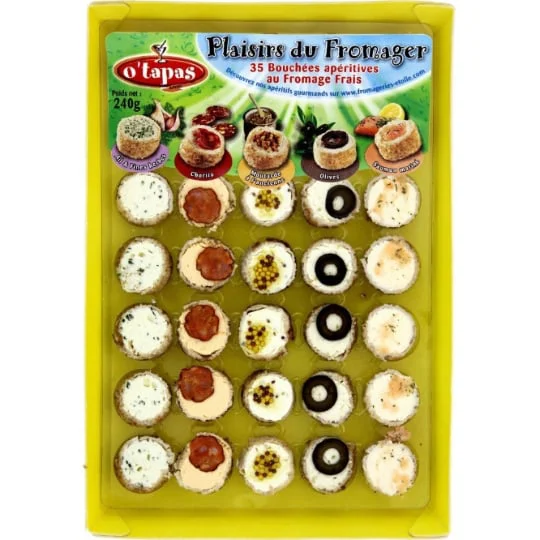 Bouchées apéritives au fromage frais