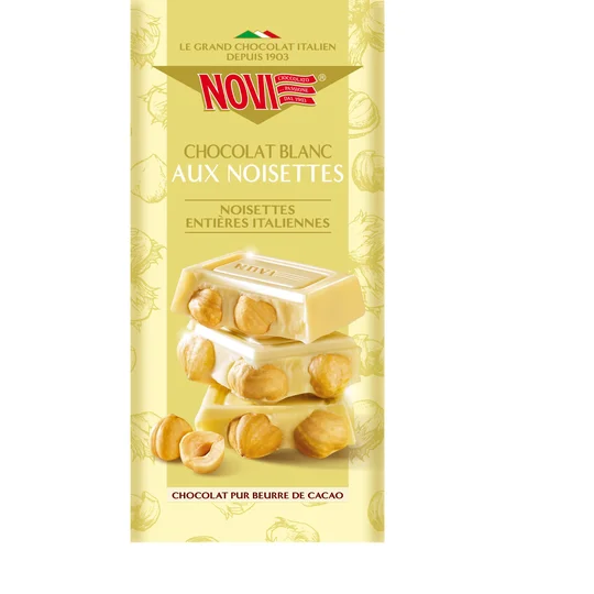 Chocolat blanc Aux noisettes