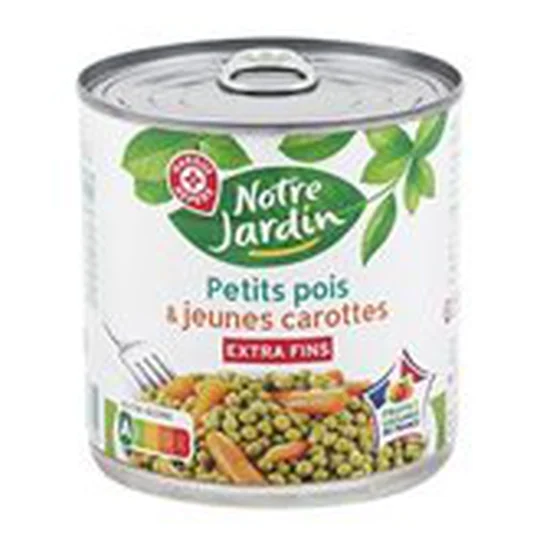 Petits pois carottes Extra Fins -A l'étuvée