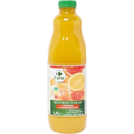 Jus de fruits 4 agrumes
