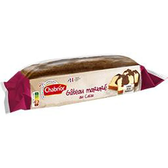Gâteau marbré au cacao