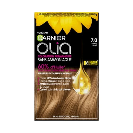 Coloration Cheveux Permanente Sans Amoniaque 7.0 Blond Foncé