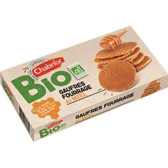 Gaufres fourrage au miel BIO
