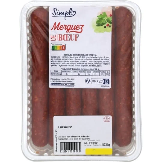 Merguez de boeuf