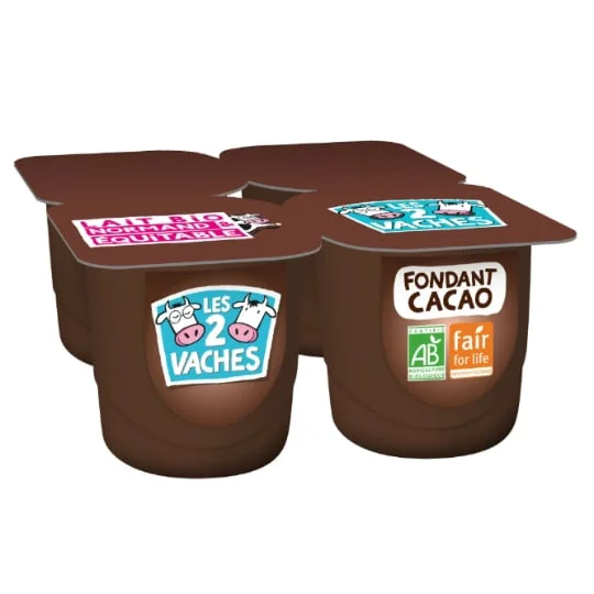 Yaourt fondant au chocolat Bio