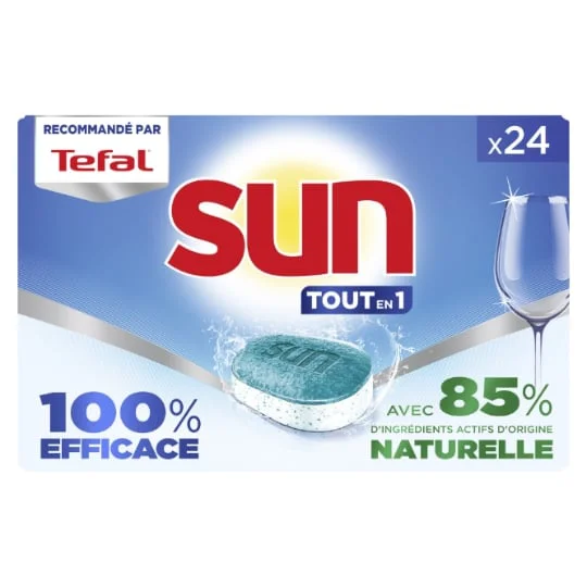 Capsules Lave Vaisselle Tout en 1 SUN