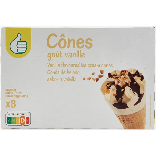 Cône glacé à la vanille