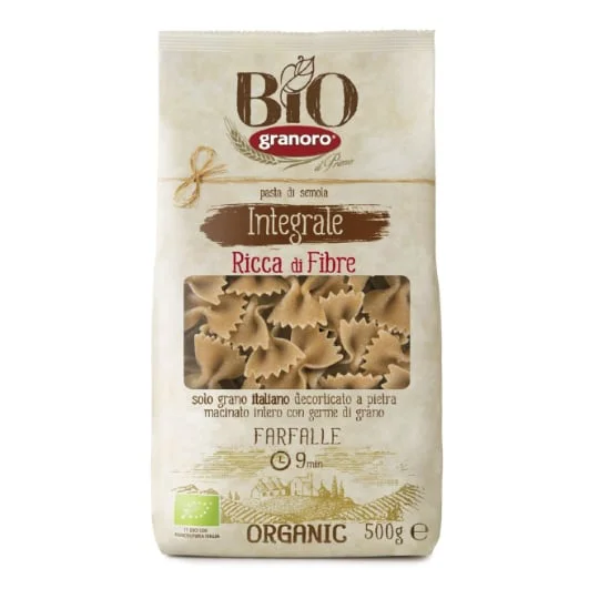 Pâtes farfalle blé complet bio