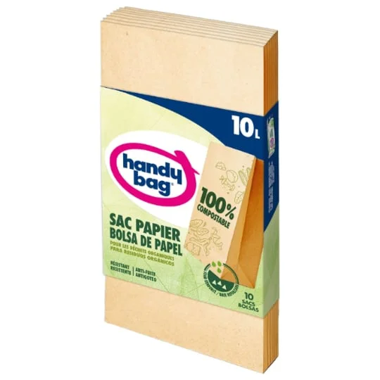 Sac poubelle en papier 10L 100% compostable