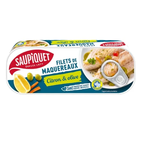 Filets de maquereaux citron et olive