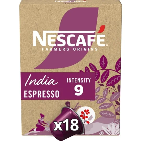 Capsules de café India Espresso intensité 9