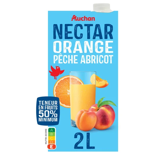 Nectar orange pêche abricot