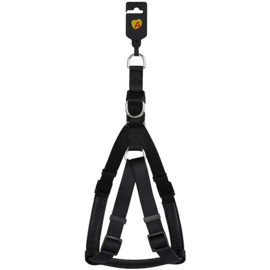 Harnais Basic Confort T2 20mm et 57/75cm pour Chien Noir