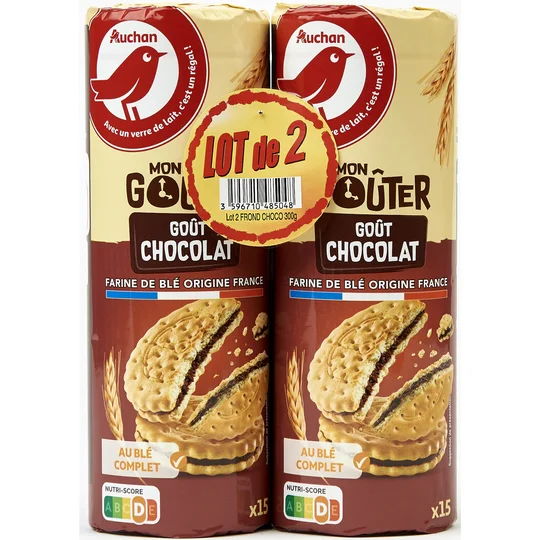 Mon gouter Biscuits fourrés au chocolat