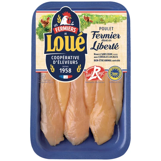 Aiguillettes poulet jaune Loué
