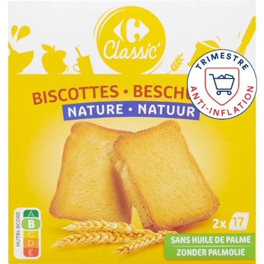 Biscottes nature