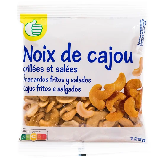 Noix de cajou grillées et salées