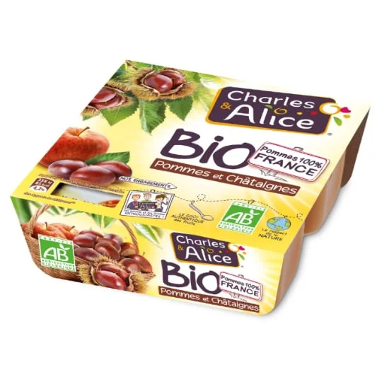 Compote pomme châtaigne Bio