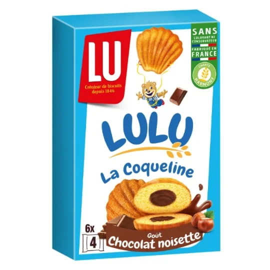 Gâteaux fourrés au chocolat noisette La Coqueline