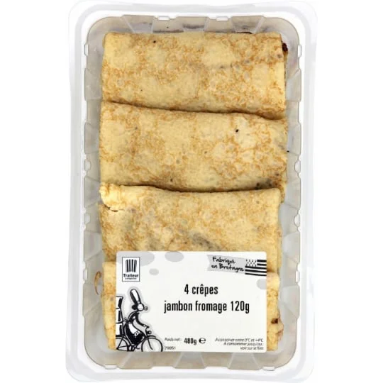 Crêpes jambon fromage