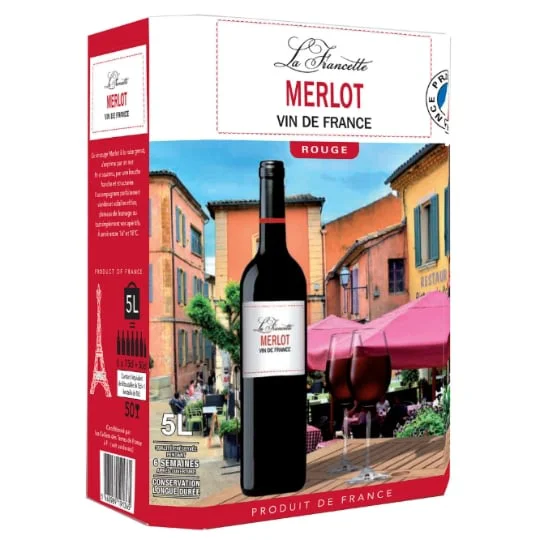 Vin rouge de France Merlot