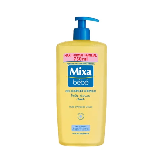 Gel Douche Bébé Très Doux 2 En 1 Corps et Cheveux