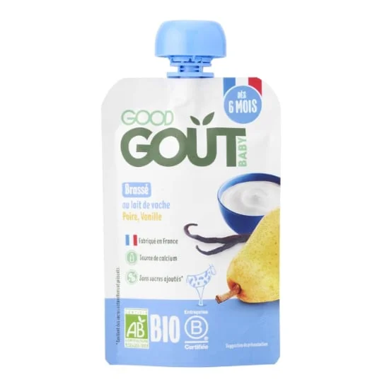 Brassé Poire vanille Bio Dès 6 mois