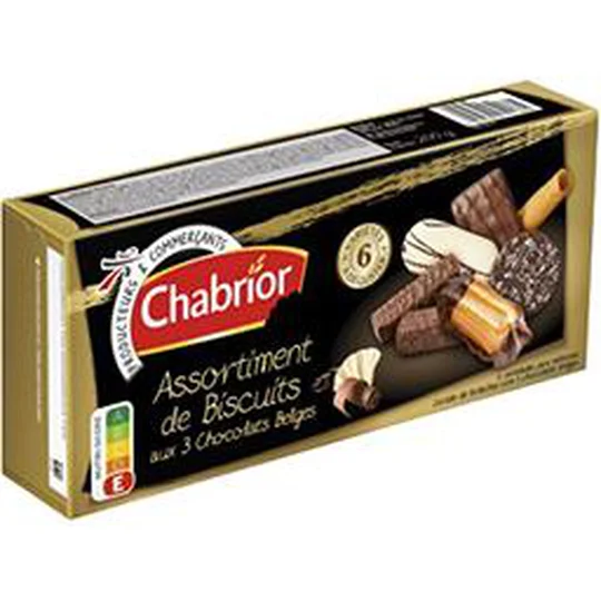 ASSORTIMENTS DE BISCUITS AUX 3 CHOCOLATS BELGES