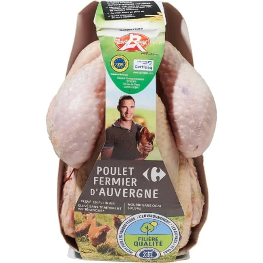 Poulet blanc d'Auvergne Label Rouge