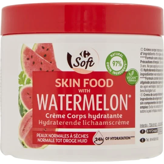 Crème corps hydratante pastèque