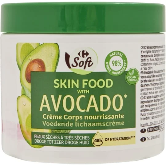 Crème corps nourrissante avocat