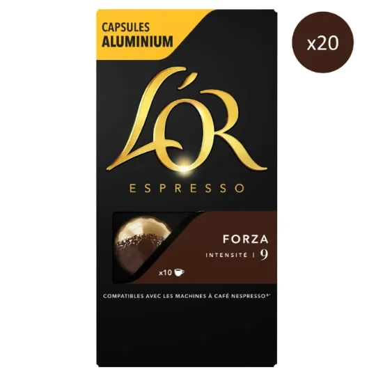 Café Capsules Forza Intensité 9 Compatibles Nespresso