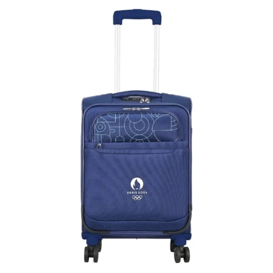 Valise  Bleue à Roulettes 53Cm