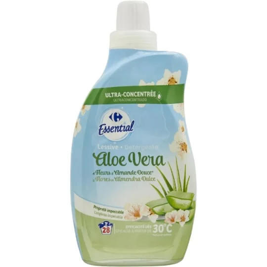 Lessive aloe vera fleurs amande douce
