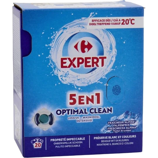Lessive doses 5 en 1 fraîcheur alpine