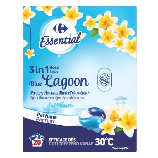 Lessive dose 3en1 fleurs tiaré gardénia