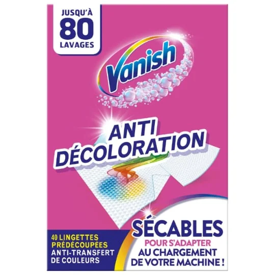 Lingettes Anti-décoloration