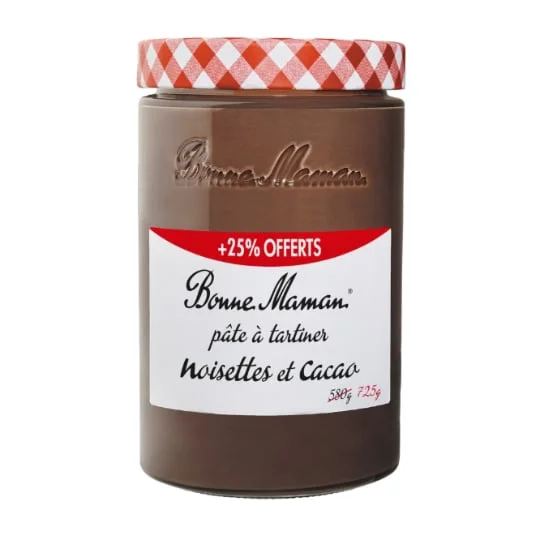 Pate à tartiner noisettes et cacao