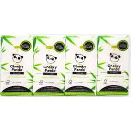 CHEEKY PANDA The Mouchoirs de poche 100% Bambou sans plastique l'unité