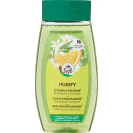 CARREFOUR SOFT Shampoing purifiant agrume & romarin 250ml