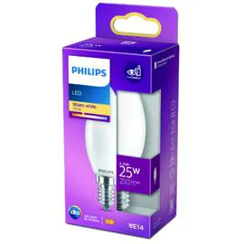 PHILIPS Ampoule LED E14 Flamme Blanc-chaud 25W x1 l'unité