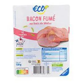 ECO+ Bacon empilé 12 tranches 150g